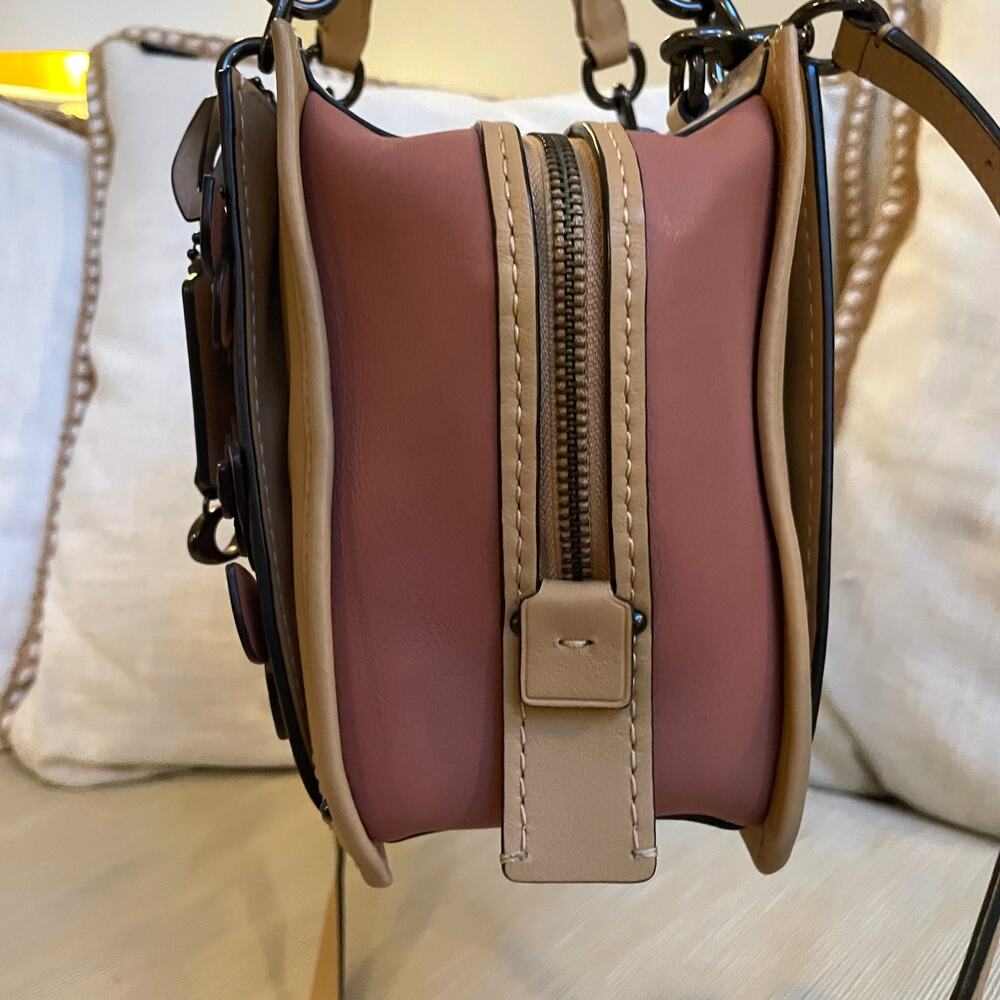 Rare Coach Dreamer Butterfly Appliqué Satchel 69553 | Snakeskin Collectible - Picture 8 of 14